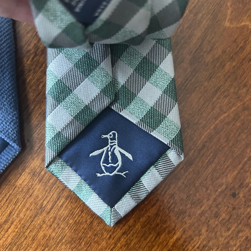 Original Penguin Blue and Checkered Tie Duo - Picture 6 of 8